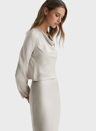 Shirring Neck Top