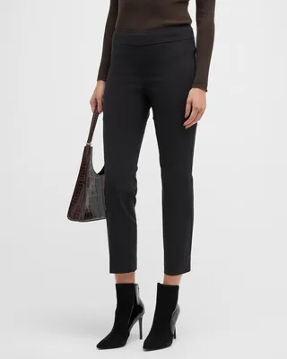 Brigitte Cropped Side-Slit Pants