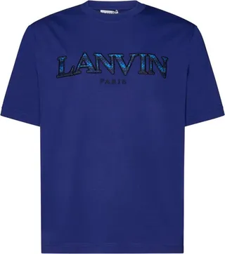 Lanvin Logo Embroidered Crewneck T-Shirt