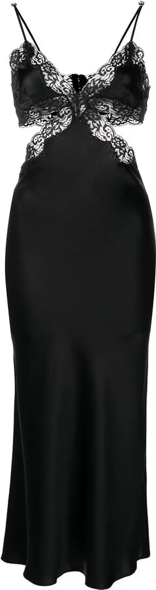 Cut-Out Detail Slip Dress