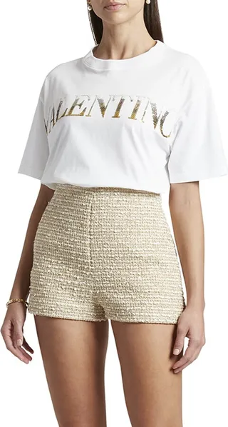 Ombre Sequin Logo T-Shirt