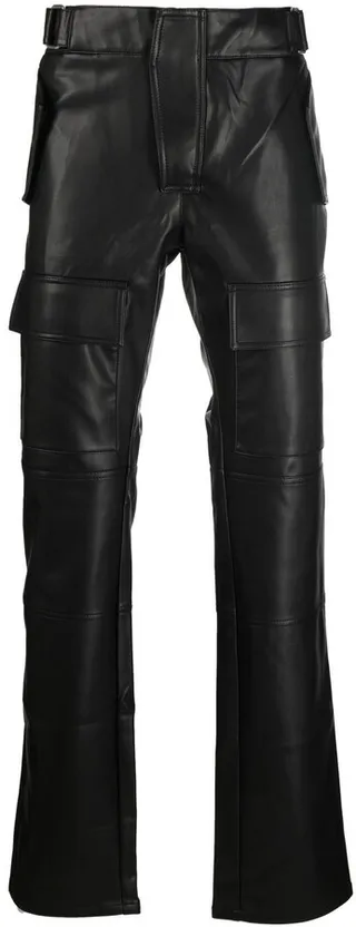 Straight-Leg Biker Trousers
