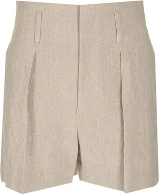 Brunello Cucinelli High-Waist Thigh-Length Bermuda Shorts