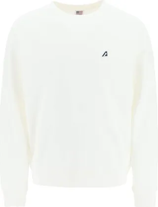 Autry Logo Embroidered Crewneck T-Shirt