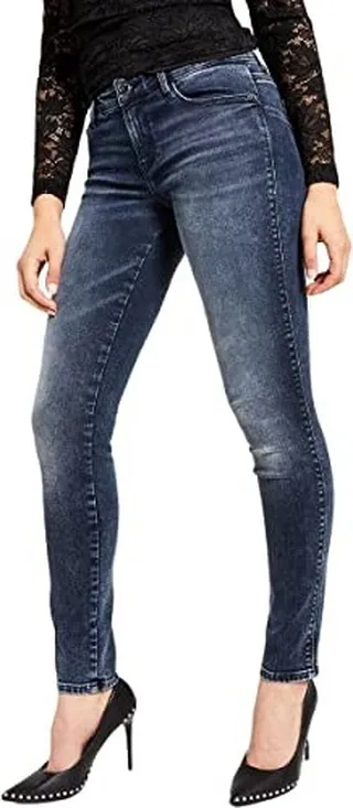 GUESS Women's Eco Stretch Mid-Rise Curve X Jean