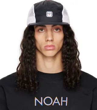 Noah Black Ripstop Runner Flat Cap