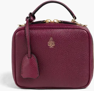 Madison pebbled-leather tote