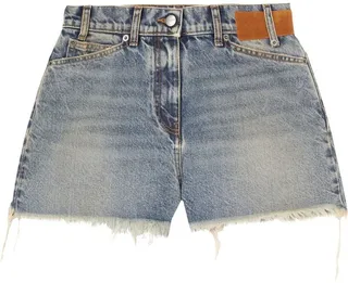 High-Waisted Denim Shorts