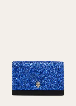 Small Skull Embellished Crossbody Bag