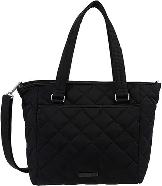 Vera Bradley Performance Twill Multi-Strap Shoulder Satchel Purse (Black) Handbags
