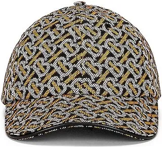 Burberry Embossed TB Monogram Baseball Cap in Charcoal