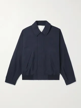 Bassel Cotton and Linen-Blend Bomber Jacket