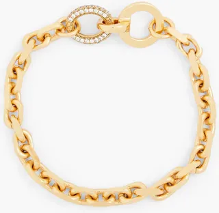 24-Karat Gold-Plated Crystal Bracelet