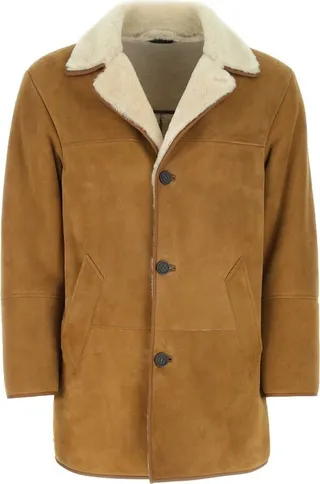 Loro Piana Shearling Single-Breasted Coat