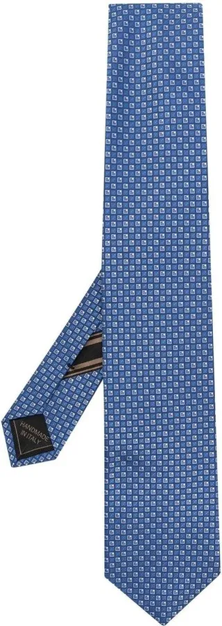 All-Over Embroidered-Pattern Tie