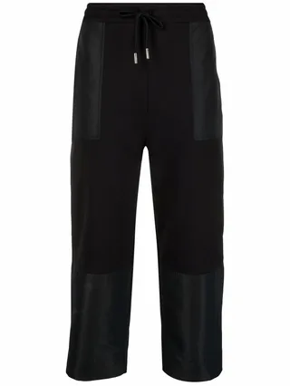 Cropped Drawstring Track Trousers