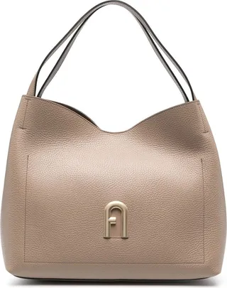 Primula leather tote bag