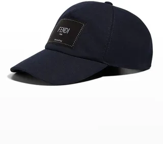 Men's Logo Patch Canvas Baseball Hat