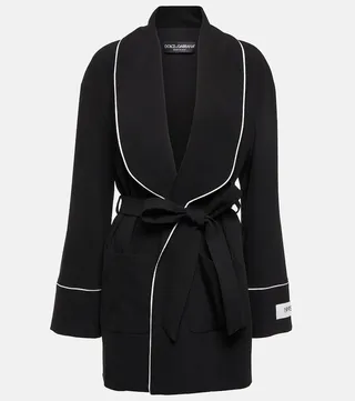 x Kim wool-blend pajama jacket