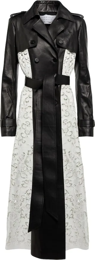 Viktor leather trench coat