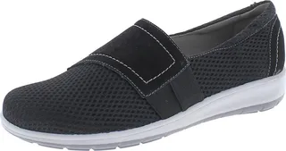 Obi Womens Leather Casual Slip-On Sneakers