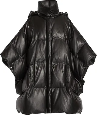 Down Cape In Lambskin