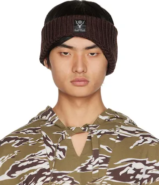 South2 West8 Brown Rib Headband