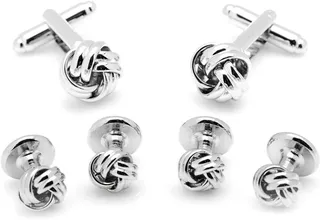 Ox and Bull Trading Co. Silver Knot Stud Set