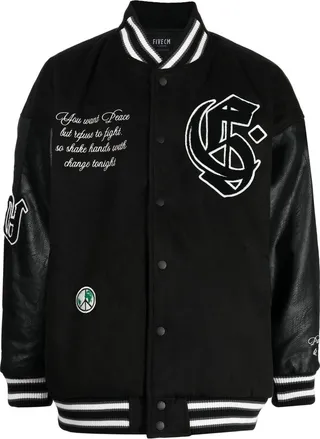 Logo-Path Bomber Jacket