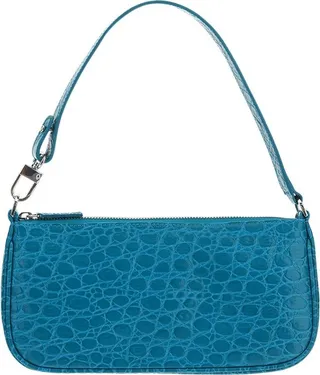 By Far Rachel Embossed Zipped Shoulder Bag