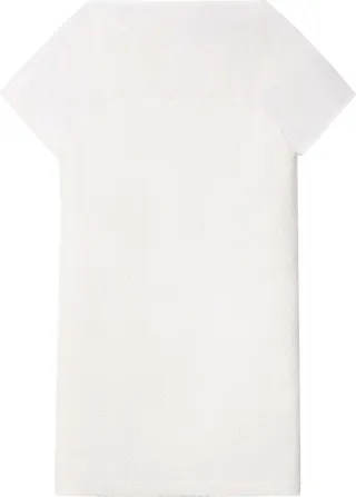 Textured Short-Sleeve Mini Dress