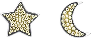 Signature Caviar Moon & Star Stud Earrings