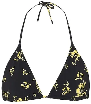 Floral bikini top