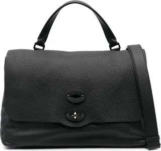 Grained Leather Tote Bag