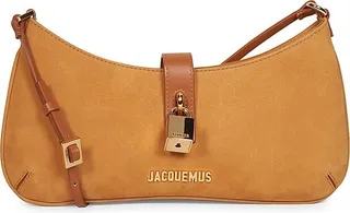 Le Bisou Cadenas Suede Shoulder Bag