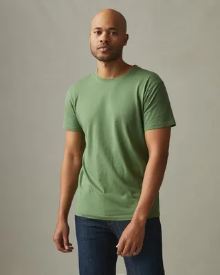 Classic Cotton Crew Tee - Basil