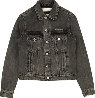 Grey Logo Denim Jacket