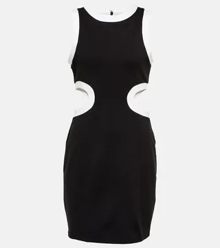 Dolce cutout jersey minidress