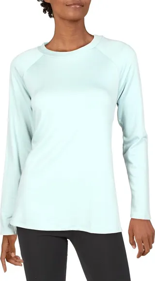 Womens Raglan Crewneck Tunic Top