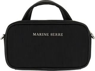 Marine Serre Logo Lettering Mini Madame Moire Tote Bag
