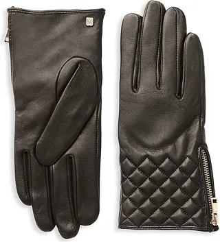 Quilted Leather Gloves