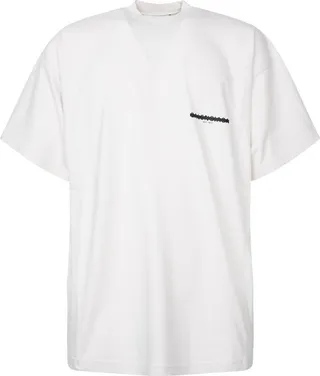Balenciaga Logo Printed Mockneck T-Shirt