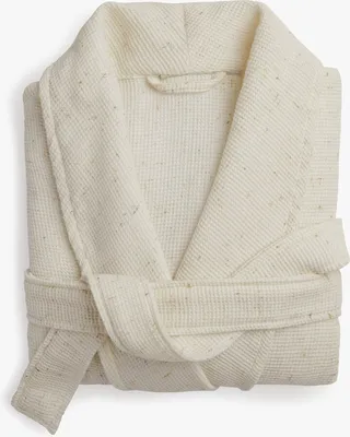 Unisex Speckled Waffle Robe