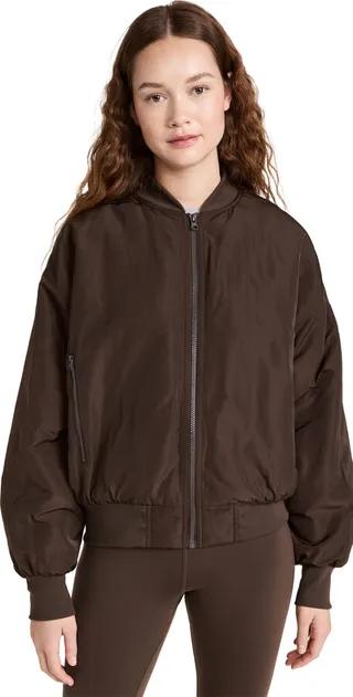 Alo Yoga Faux Fur Urbanite Bomber Jacket