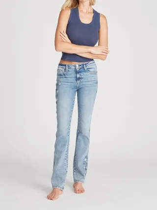 Kelly Bootcut Jeans in Sweet Blue