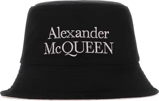 Alexander McQueen Logo Embroidered Reversible Bucket Hat