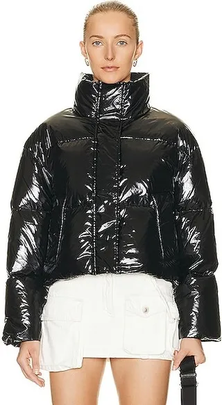 STAND STUDIO Tatum Puffer Jacket in Black