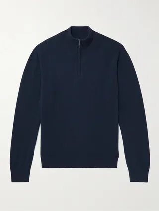 Cashmere Half-Zip Sweater