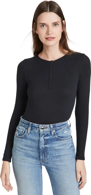 Yummie Katrina Seamless Rib Thong Bodysuit