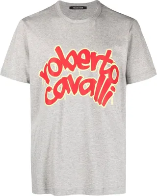 graffiti logo-print T-shirt